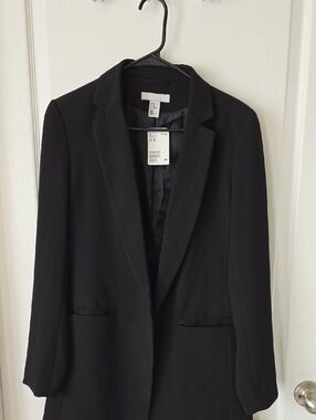 H&M Black Women's Tailored Blazer Jacket